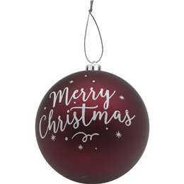 Christmas Traditional Bauble Red