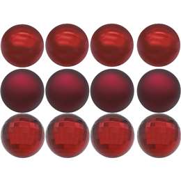 Christmas Baubles 60mm Red 
