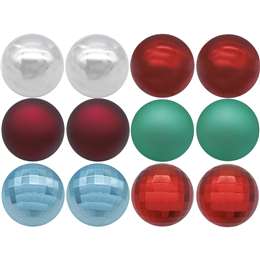 Christmas Baubles 60mm Mixed 