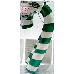 Christmas Traditional Candy Cane Decoration Green