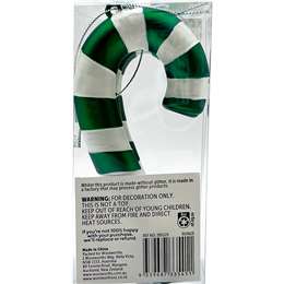 Christmas Traditional Candy Cane Decoration Green