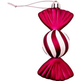Christmas Decoration Traditional Candy Red 2 Pack