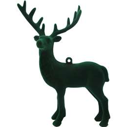 Christmas Traditional Reindeer Decoration Green