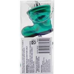 Christmas Traditional Santa Boots Decoration Green