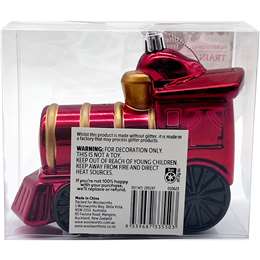 Christmas Traditional Train Decoration Red