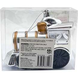 Christmas Traditional Train Decoration Silver