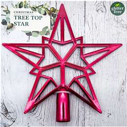 Christmas Tree Top Star Red