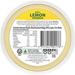 Yumi's Hommus Zesty Lemon 