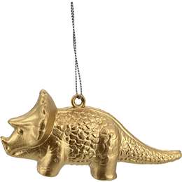 Christmas Decoration Animals Baby Dino Gold