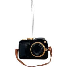 Christmas Decoration Camera Gold 