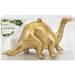 Christmas Decoration Animals Triceratops Gold