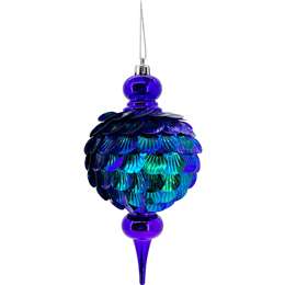 Christmas Decoration Peacock Bauble Purple