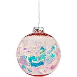 Christmas Decoration Fairytale 100mm Tinsel Bauble