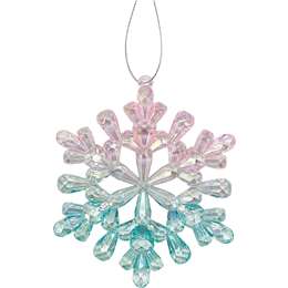 Christmas Decoration Fairytale Iridescent  Snowflake