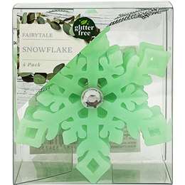 Christmas Decoration Fairytale Snowflake Green