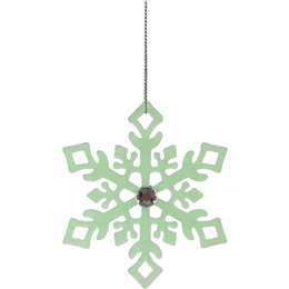 Christmas Decoration Fairytale Snowflake Green