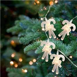 Mirabella Candy Cane String Lights Solar
