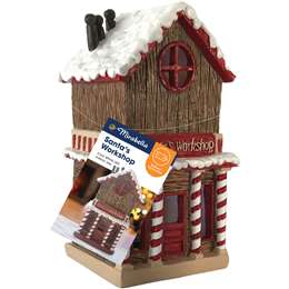 Mirabella Christmas Battery Operated Santa's Workshop Fairy House