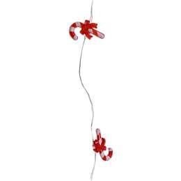Mirabella Christmas Battery Operated 20 Snowflake Wire Lights 1.9m