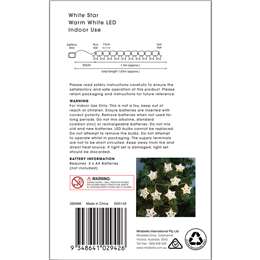 Mirabella Reindeer Star String Lights 