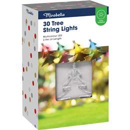 Mirabella Christmas Solar Powered 30 Tree String Lights 2.9m