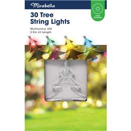 Mirabella Christmas Solar Powered 30 Tree String Lights 2.9m