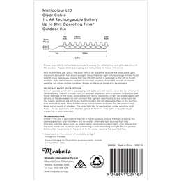 Mirabella Christmas Solar Powered 30 Tree String Lights 2.9m