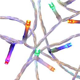 Christmas Mains Powered 250 Led Fairy Lights Multi 24.9m