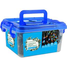 Christmas Solar Powered 200 Led Fairy Lights Outdoor Multi 19.9m