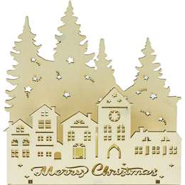 Mirabella Light Up Table Top Decoration Merry Christmas