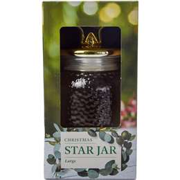 Christmas Star Glass Jar Large 880ml