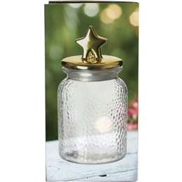 Christmas Star Glass Jar Large 880ml