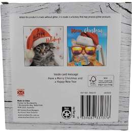 Christmas Cards Square Cat