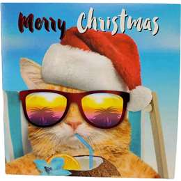Christmas Cards Square Cat