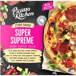 Picasso Kitchen Super Supreme Pizza 