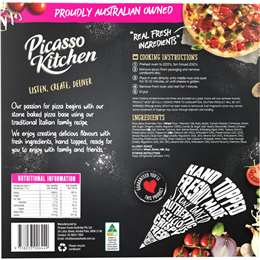 Picasso Kitchen Super Supreme Pizza 
