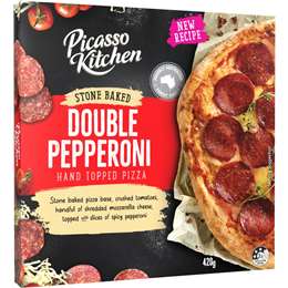Picasso Kitchen Stone Baked Pizza Double Pepperoni