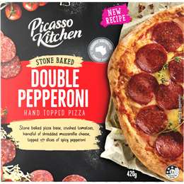 Picasso Kitchen Stone Baked Pizza Double Pepperoni