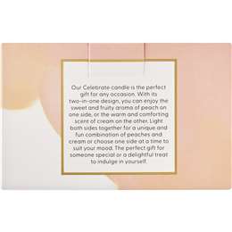 Haven Luxe Duo Celebrate Peaches & Cream Soy Blend Candle