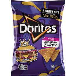 Doritos Street Art The Kingpin Burger Corn Chips Share Pack 150g