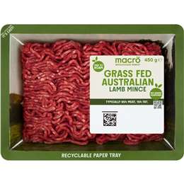 Macro Grass Fed Australian Lamb Mince