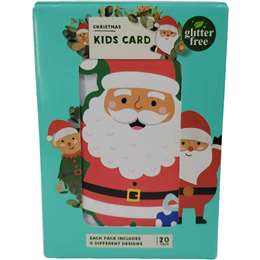 Christmas Cards Assorted Kids Shapes