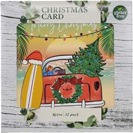 Christmas Cards Square Retro