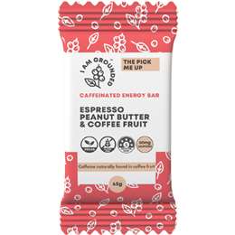 I Am Grounded Caffeinated Energy Espresso Peanut Butter & Fruit Bar