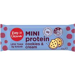 Keep It Cleaner Mini Protein Cookies & Cream Bar 30g