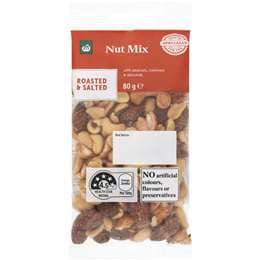 Woolworths Grab 'N Go Sachet Nut Mix Roasted & Salted
