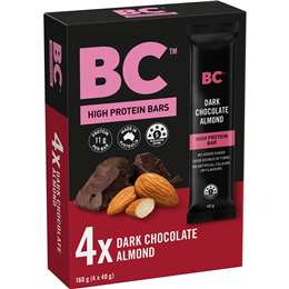 BC Snacks Dark Chocolate Almond High Protein Bars