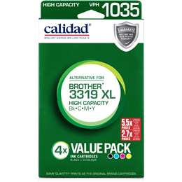 Calidad Brother 3319XL Printer Ink Cartridges 4 pack