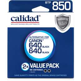 Calidad Canon 640 Printer Ink Cartridges 2 pack
