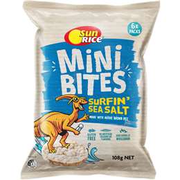 Sunrice Mini Bites Sea Salt 20g x 6 pack